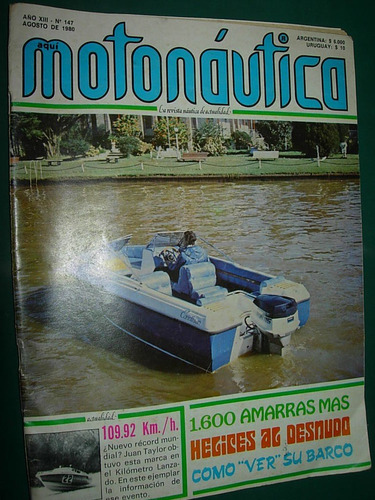 Revista Motonautica 147 Barcos Botes Navios Helices Amarras