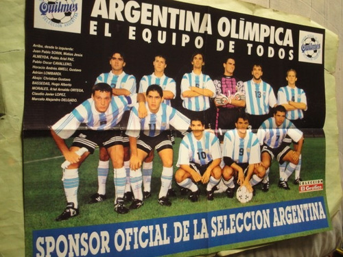 Lamina Seleccion Argentina Año 1996