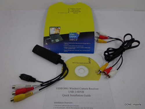 Aparelho Usb Vhs Para Dvd Conversor Video Aula Captura