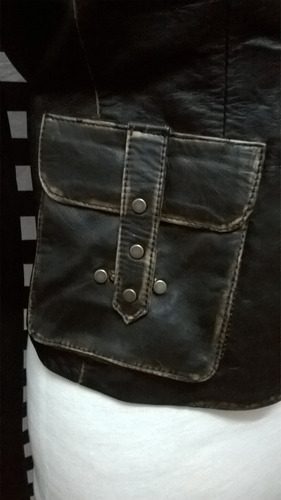 Campera De Cuero Italiana