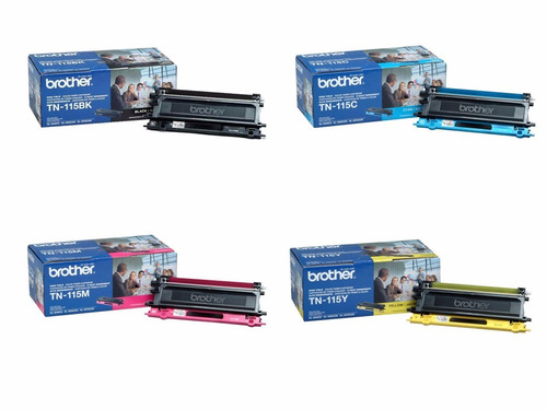 Toner Brother Tn115 Negro + Tn115 Colores Original Combo 