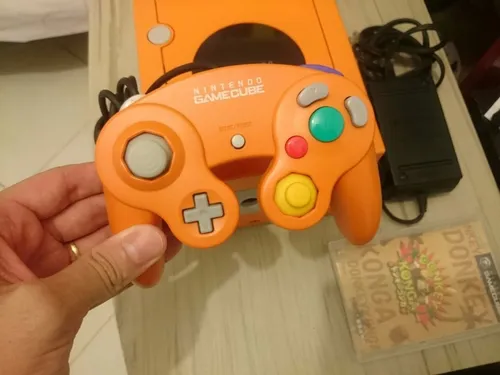 Gamecube Laranja Destravado Com Gameboy Player (Usado)
