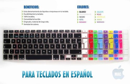 Protector Teclado Macbook E Inalámbrico En Español E Inglés