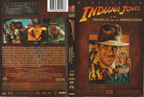 Indiana Jones Y El Templo De La Perdicion Dvd Steven Spielbe