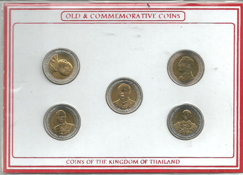 Set De Tailandia 5 Monedas