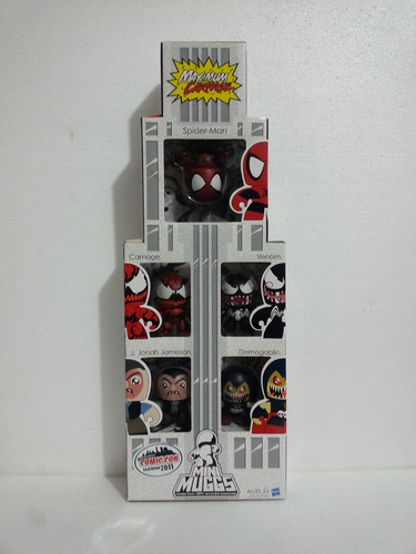 Marvel Mighty Muggs Spiderman Carnage Venom Comic Con Lego C