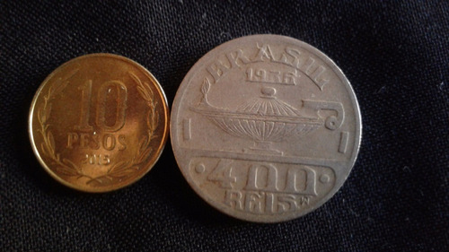 Moneda Brasil 400 Reis 1936, Níquel (p04)