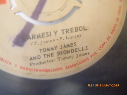 Vinilo Single De Tommy James And The Shondells    ( H118