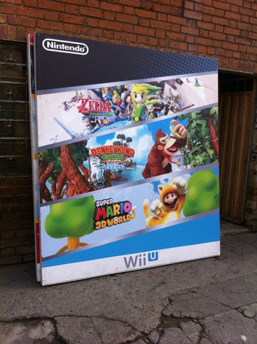 División Videojuegos Nintendo 220*200 Cm Aviso Panaflex