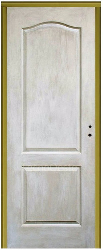 Imagen 5 de 9 de Puerta Placa Craftmaster Blanca C/ Marco Y Cerradura 80x200