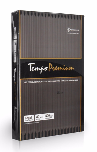 Resma Tempo Premium Legal 75 Grs Envios Papelera Grafipel