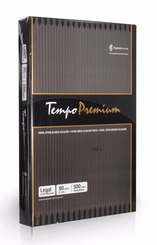 Resma Tempo Premium Legal 75 Grs  Envios Papelera Grafipel