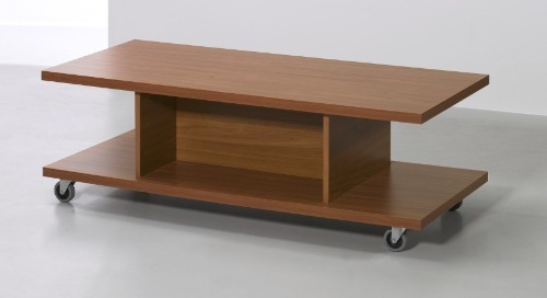 Mesa Ratona Rectangular Con Ruedas.