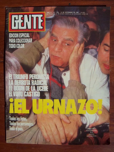 Revista Gente 1155 A Cafiero Casella Angeloz De La Sota