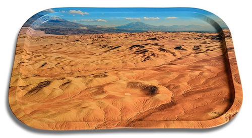 Bandeja Metálica Cráter Meteorito Monturaqui, Souvenir Chile