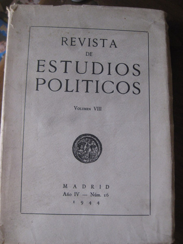 Revista De Estudios Politicos Volumen 8 Madrid 1944