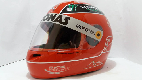 Capacete Michael Schumacher Temporada Mercedes Casco Fly