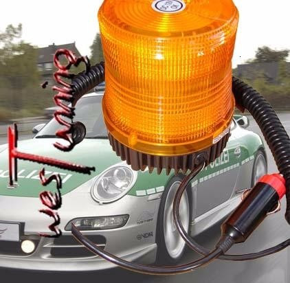 Imagen 5 de 8 de Baliza Flash Magnetica Estrobo 12v Ambar Destella Tipo Led