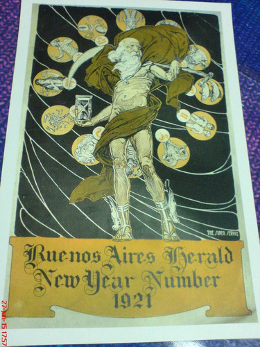 Buenos Aires Herald  New Year Number 1921- Postal Nueva-unic