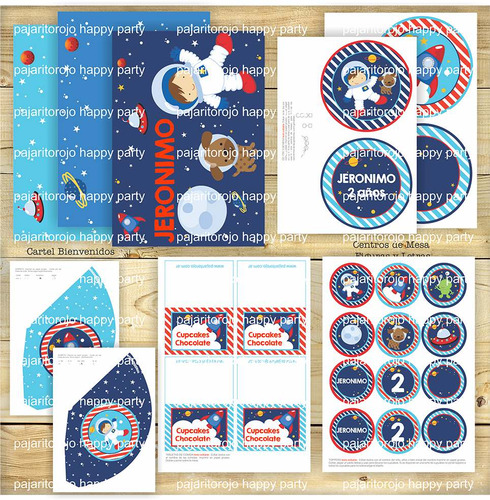 Kit Imprimible Espacio Astronauta