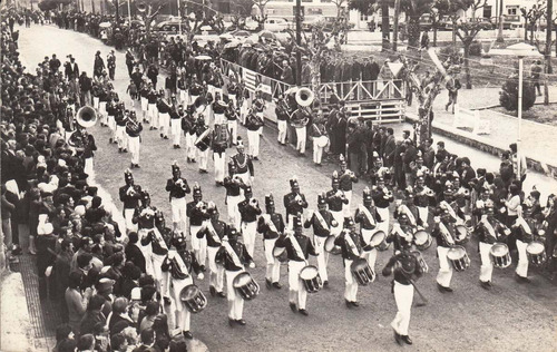 1977 Fotografia Desfile Banda Militar En Migues Canelones