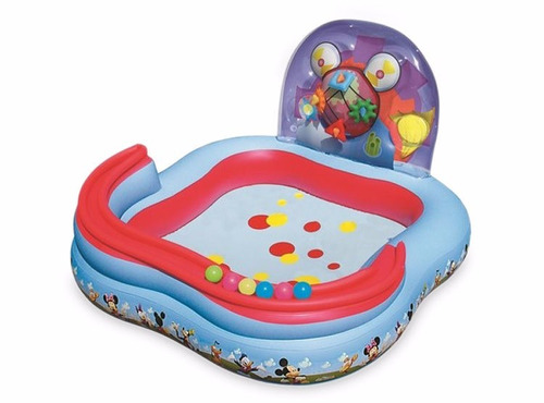 Pileta Bestway Mickey Mouse Play Center  157 X 157 X 91cm