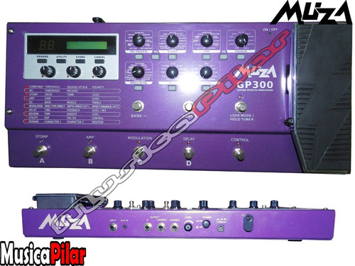 Pedalera Muza Gp 300 Violet Musica Pilar