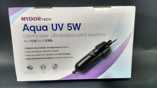 Filtro Ultra Violeta Uv 5w/220v Aquário/lago Int/ext. Mydor