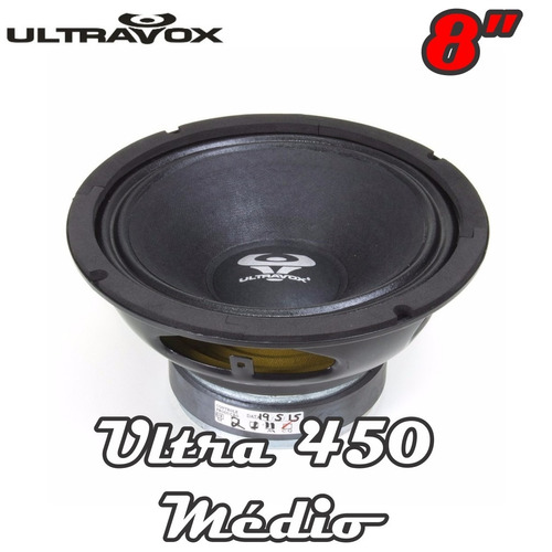 Falante Medio Woofer Ultravox Ultra 450 8 Polegadas 8 Ohms