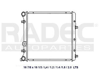 Radiador Seat Ibiza 2003-2004-2005-2006 1.2/1.4 Lts Estandar