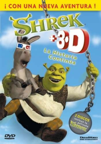 Dvd Shrek 3d +shrek La Primera Pelicula + Lentes (2 Discos)