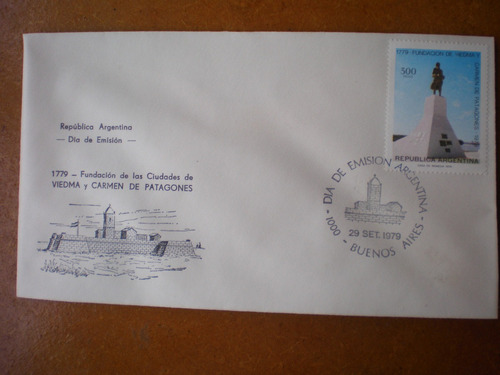 Sello Postal 200 Aniversario Viedma Y Carmen De Patagones