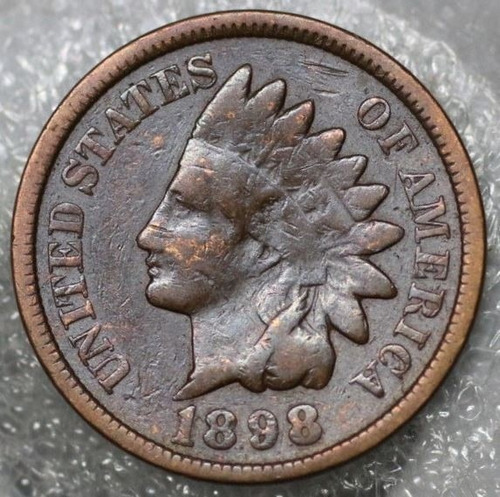 Estados Unidos One Cent 1898 Indian Head Cent Bronze #a055