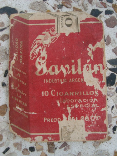 Antigua Libreta De Bolsillo Cigarrillos Gavilán