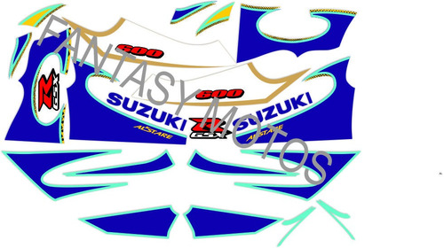 Calcos Suzuki Gsxr 600/srad 600 Alstare 2000