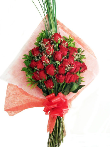 Ramo De Flores 24 Rosas Rojas (c). Envío A Domiclio