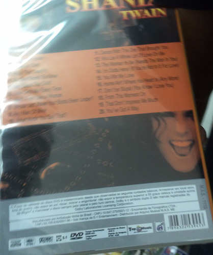 Imagem 2 de 2 de Dvd Shania Twain - Live (dvd Original E Lacrado)