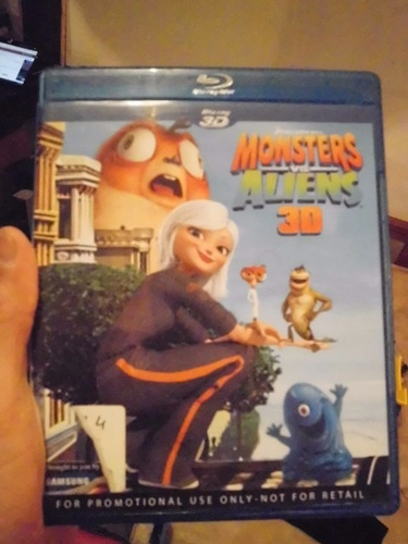 Monstruos Vs Aliens 3d Blu Ray Original Dreamworks