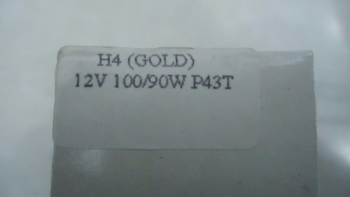 Bombillo Halogeno H4 P43t Gold 12v 100w P43-100-ga