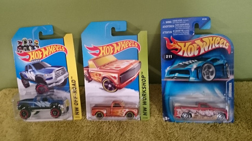 Lote 3 Pick Up, Hot Wheels