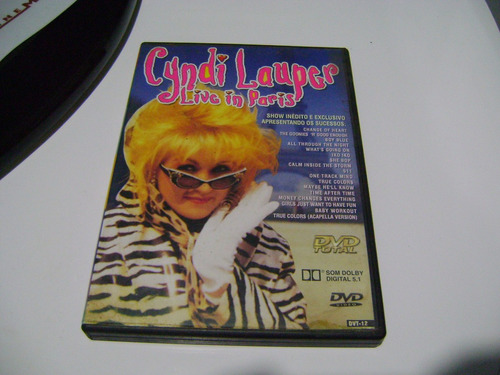 Dvd Cyndi Lauper Live In Paris Novo E Raro!!!
