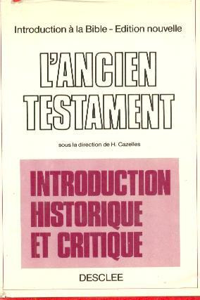 El Antiguo Testamento Analisis De  Cazelles Idioma Frances