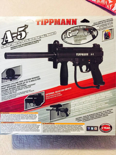 Marcadora Paintball Tippmann A-5/with Selector Switch Egrip