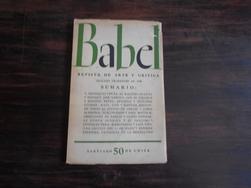 Babel. Revista De Arte Y Crítica. N° 50.