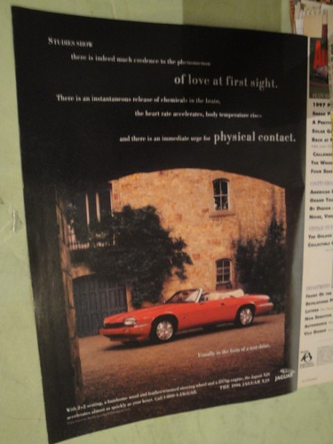 Publicidad Jaguar Xjs Año 1996