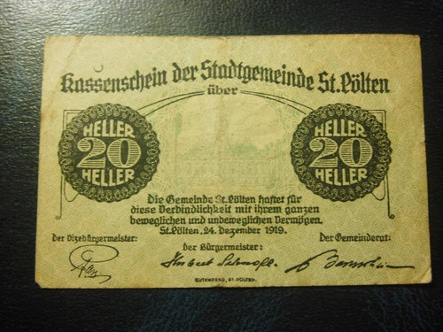 Austria  20 Heller 1920