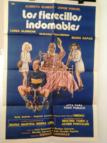 Afiche De Cine - Los Fierecillos Indomables - Olmedo Porcel