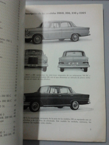 Rarísimo Manual: Programa De Autos Mercedes Benz, Año 1965