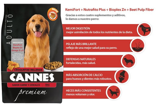 Cannes Alimento Para Perro Adulto Bolsa 18k