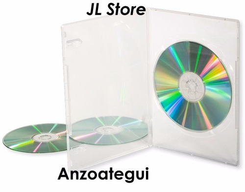 Estuche Cd Dvd Caja Slim Transp 13,5x19cm (14mm) Por Unidad